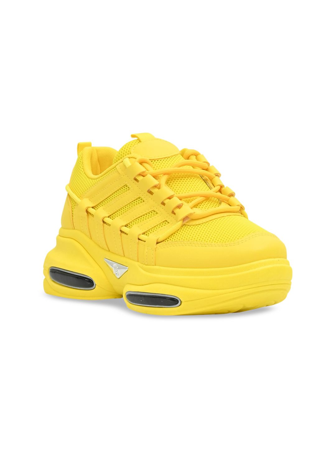 Jove Women Yellow Sneakers Price in India