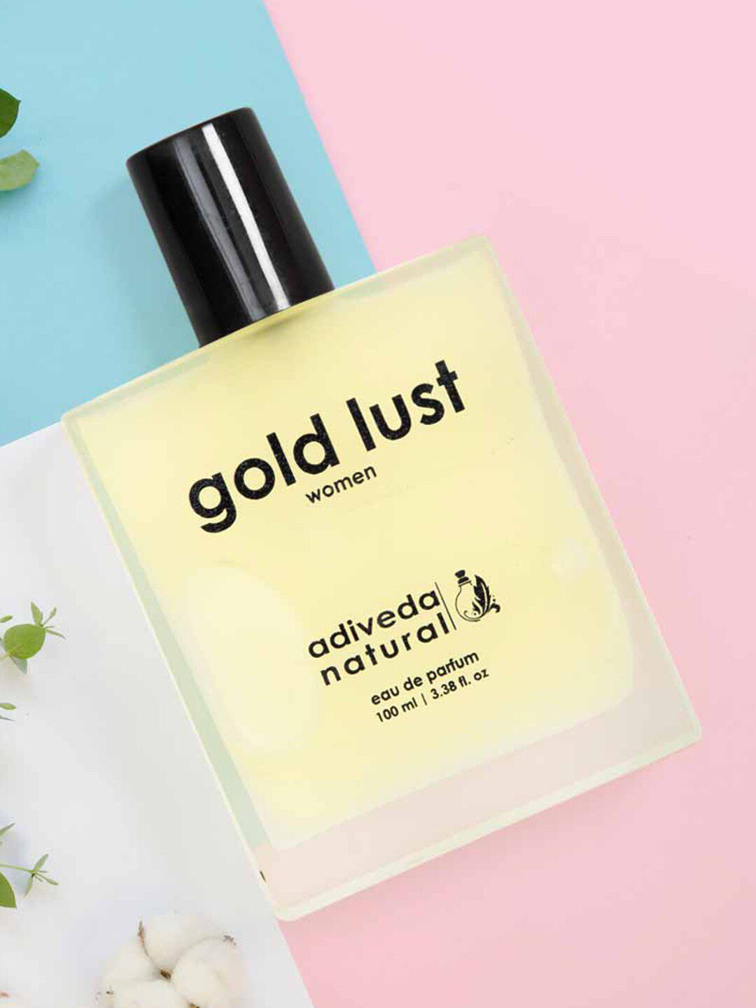 Adiveda Women Yellow Natural Gold Lust EDP Fresh Woody Perfume 100 ml