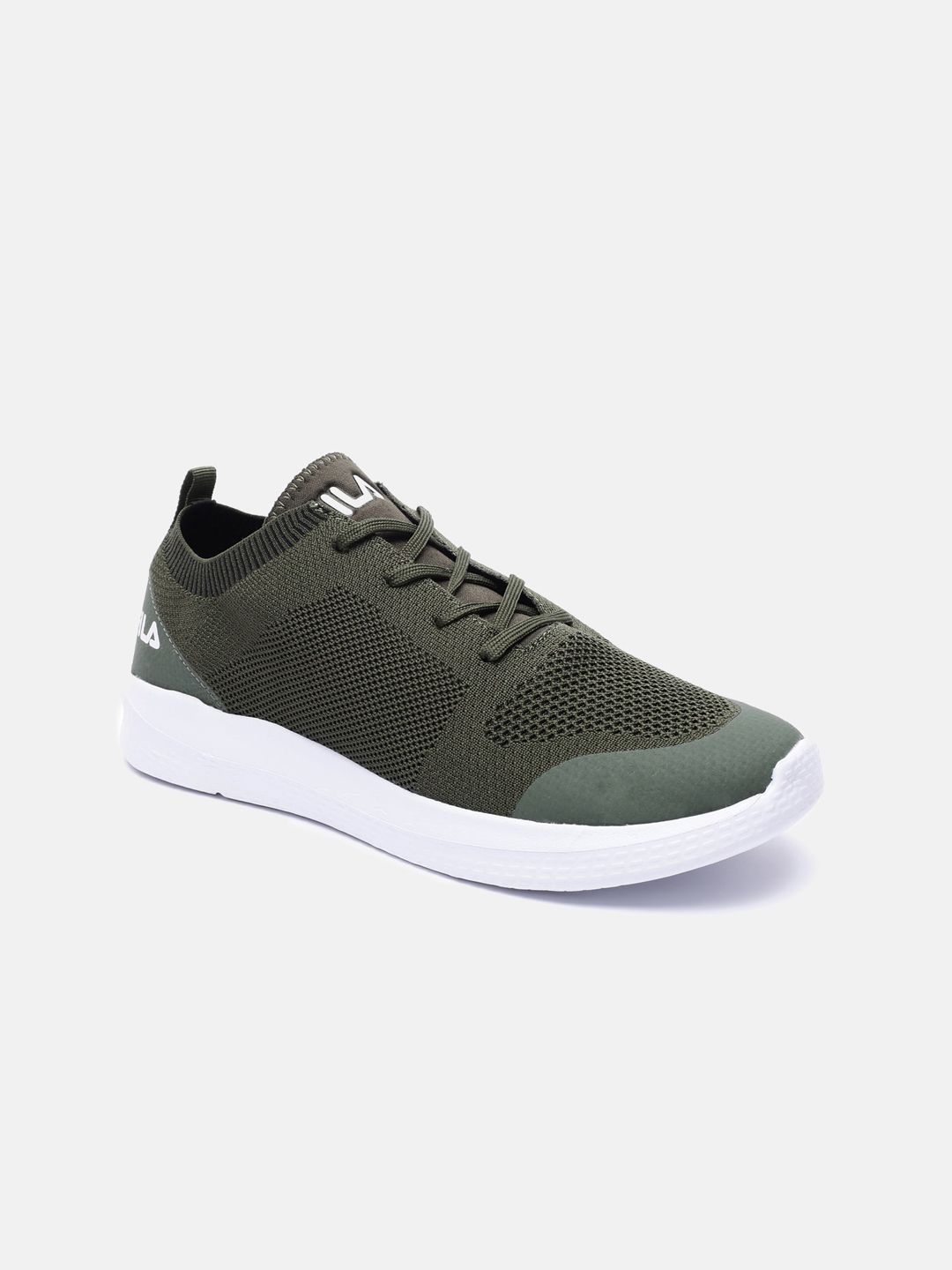 FILA Women Green Woven Design PU Sneakers Price in India