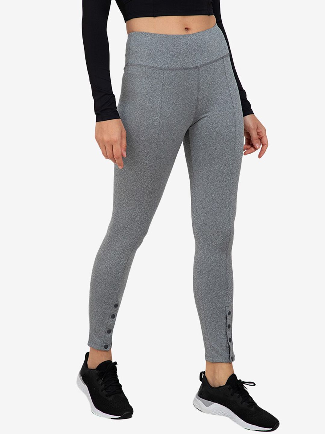 ZALORA ACTIVE Women Grey Sports Tights Price in India