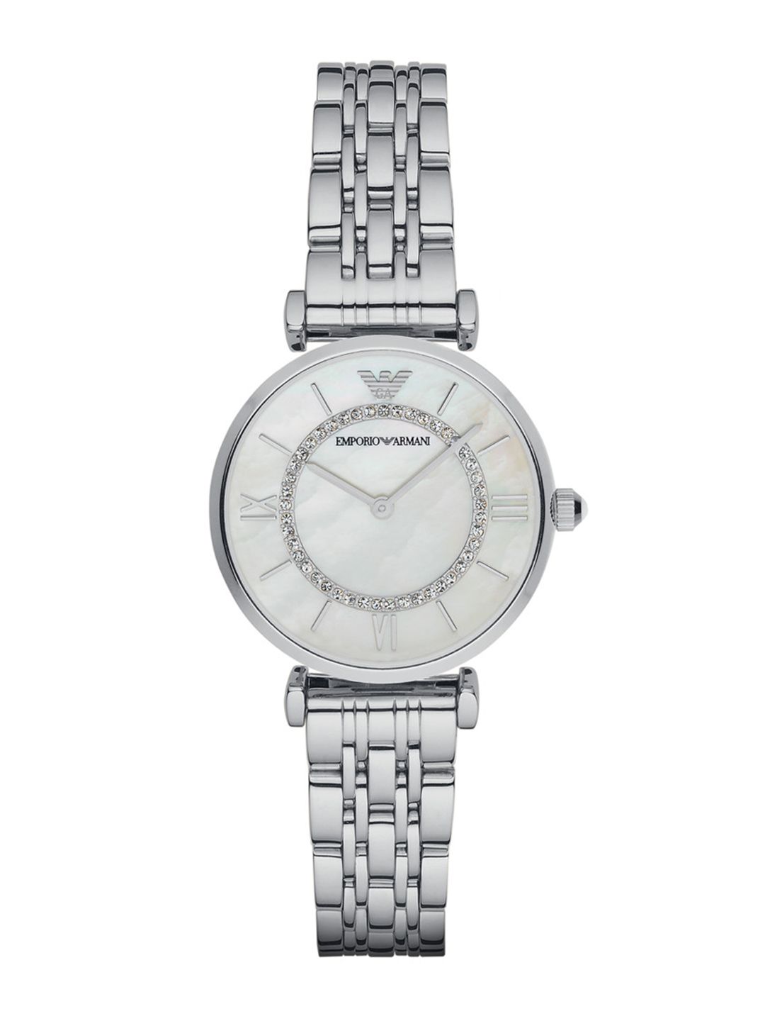 Emporio Armani Emporio Armani GIANNI T-B Women Silver Analogue Watch AR1908