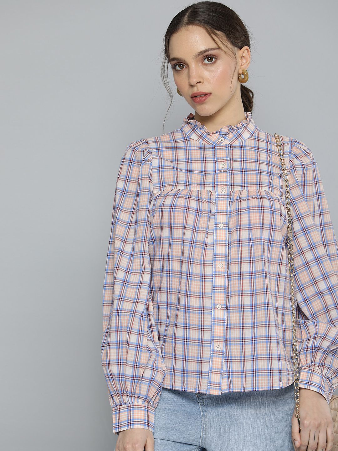 Levis Women Multicoloured Tartan Checked Casual Shirt Price in India Full Specifications Offers DTashion