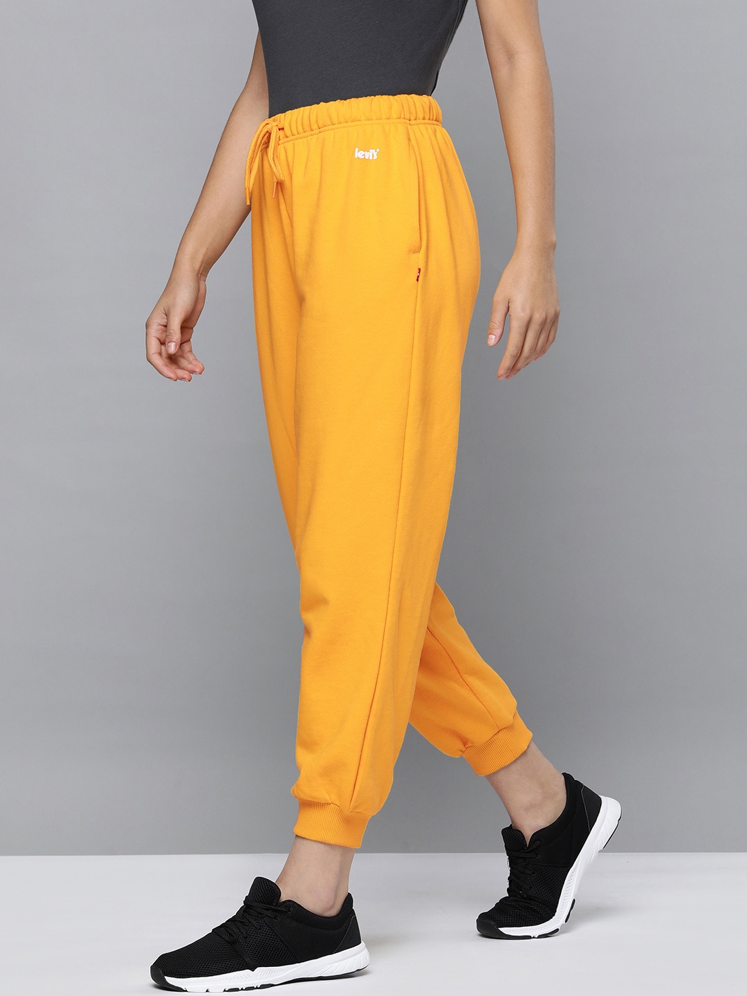 Levis Women Yellow Solid Joggers Price in India