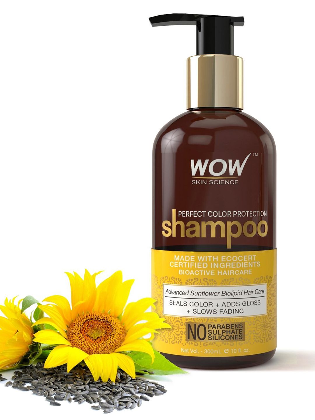 WOW SKIN SCIENCE Sunflower Biolipids Perfect Color Protection Shampoo 300 ml Price in India