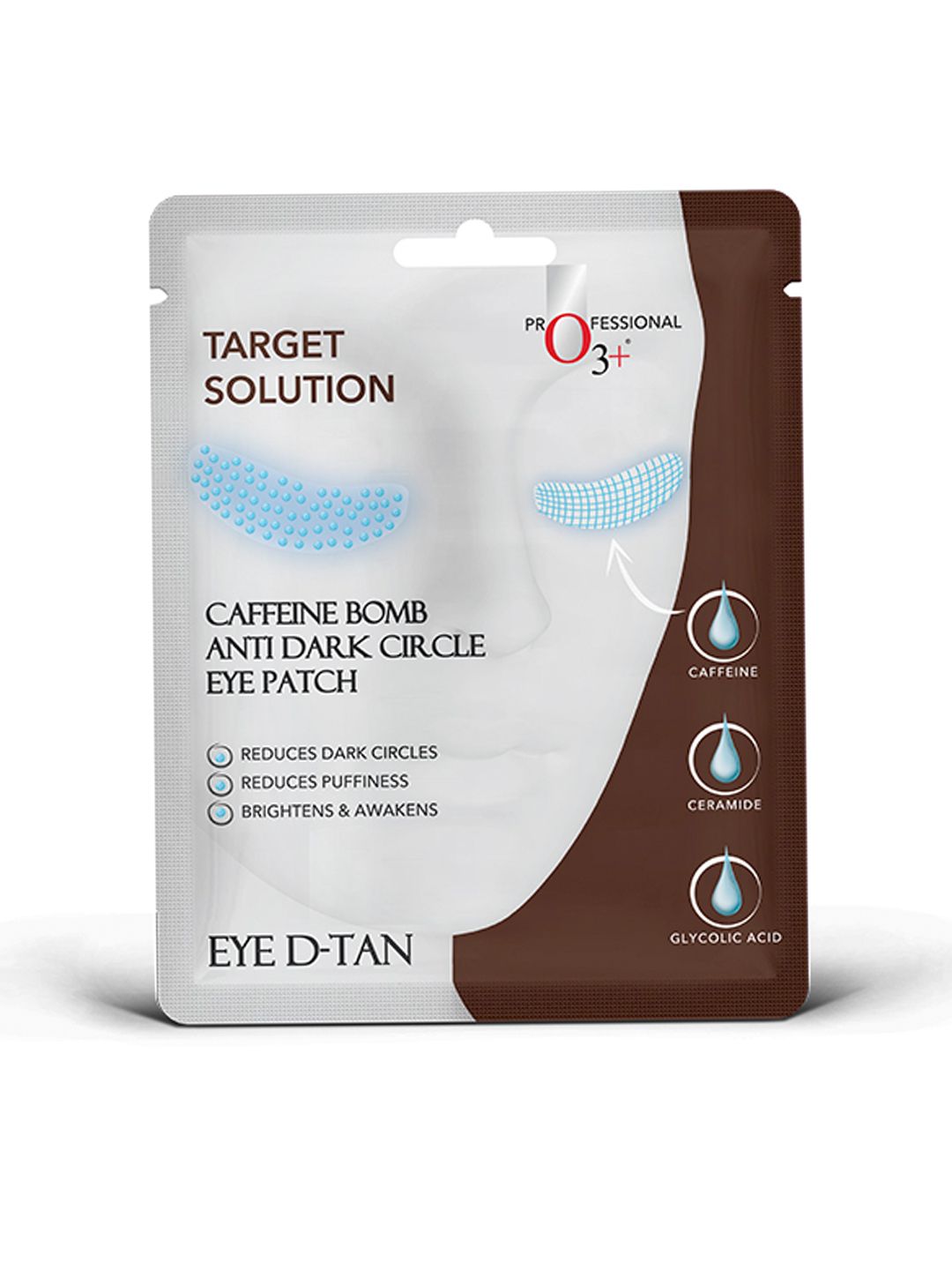 O3 Target Solution Caffeine Bomb Anti-Dark Circle Eye Patch with Ceramide & Glycolic Acid