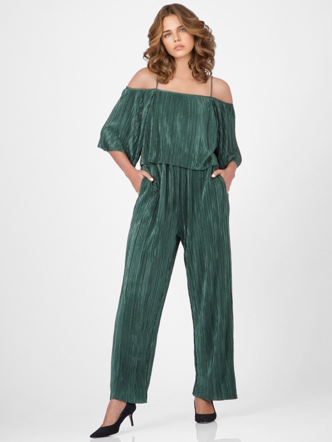 ONLY Green Basic Jumpsuit Price in India