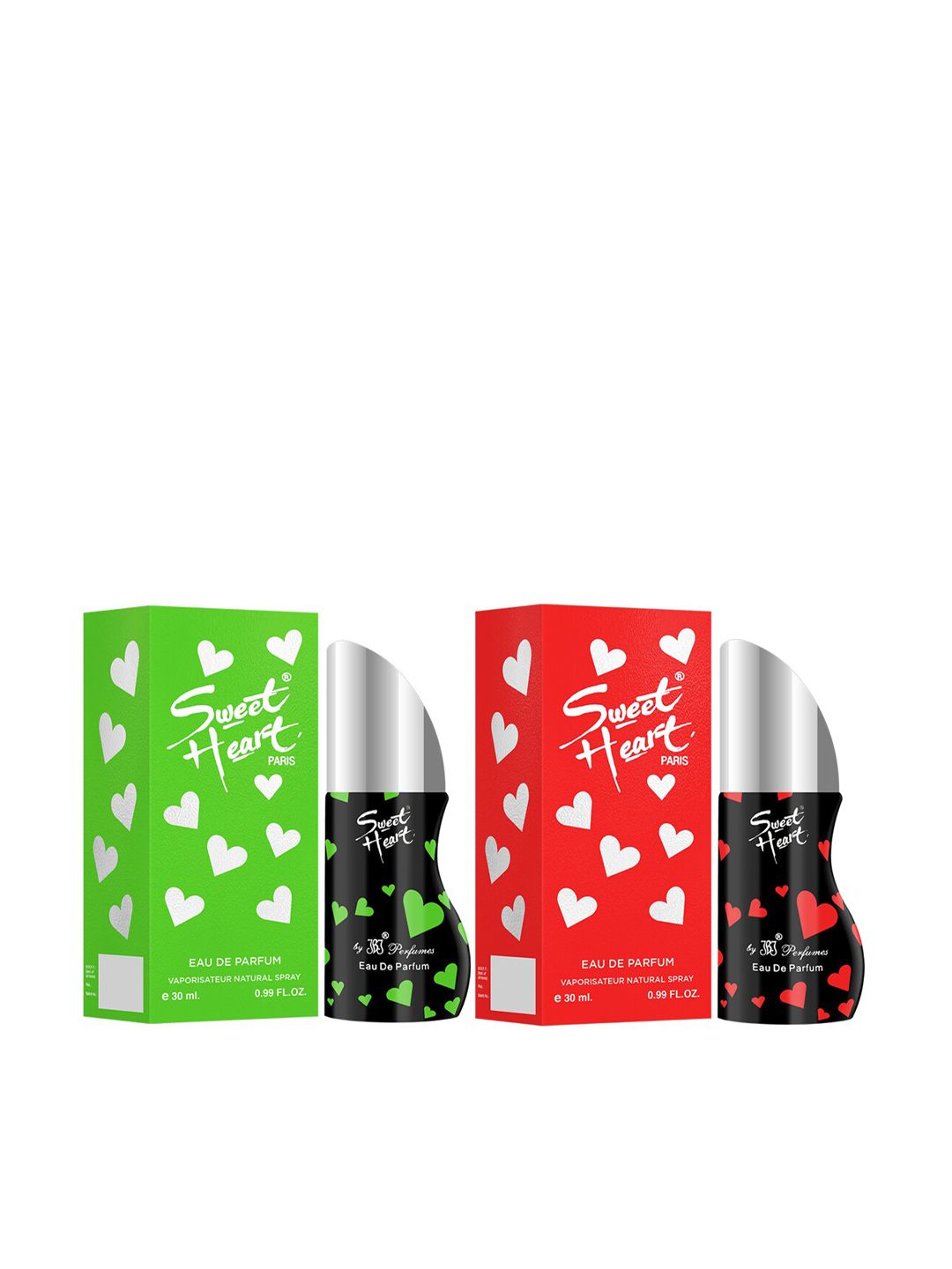 Sweetheart Green & Red Long Lasting Imported Eau De Perfume Combo, 60 ml Price in India