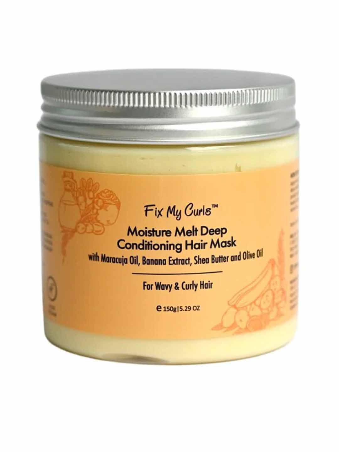 Fix My Curls Moisture Melt Deep Conditioning Shea Butter & Olive Oil Hair Mask 150 g Price in India