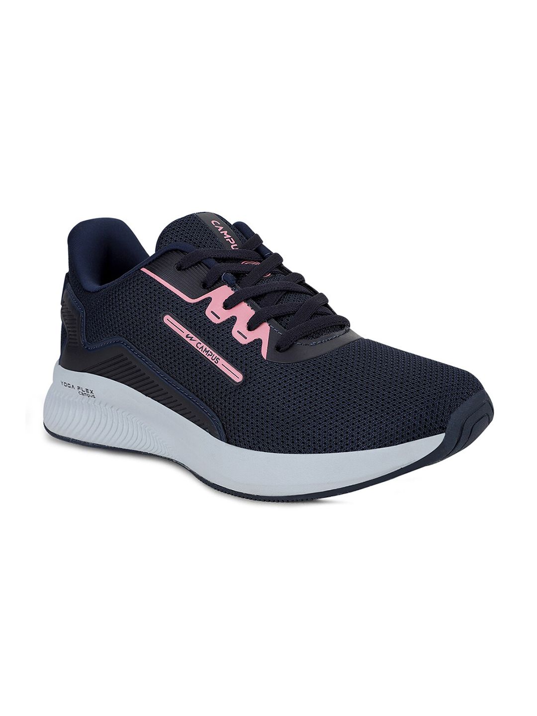 Campus Women Navy Blue Mesh Running Shoes Price in India