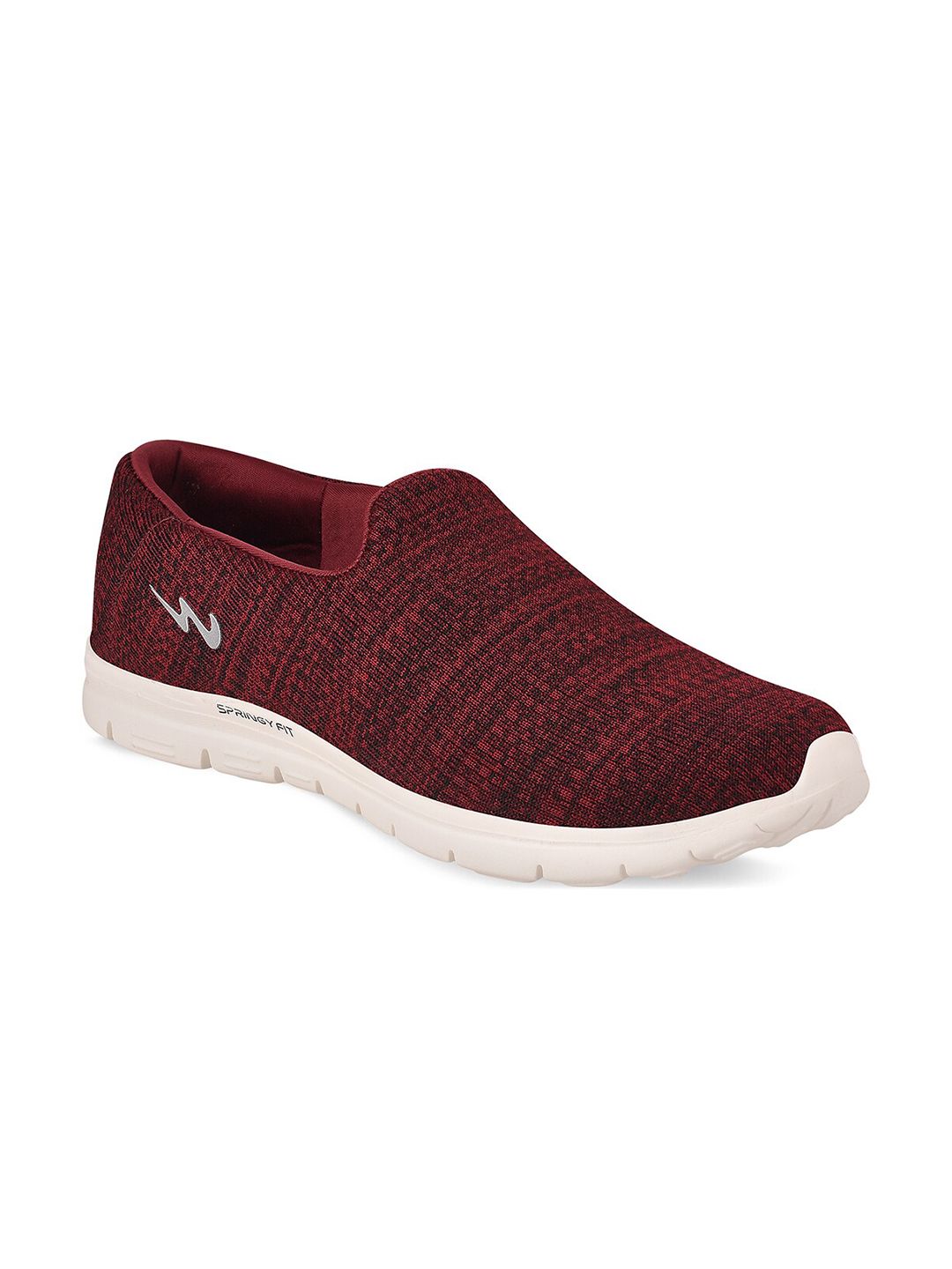 Campus Women Burgundy Mesh Walking Shoes Price in India