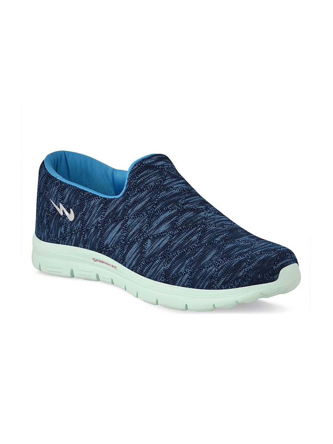 Campus Women Navy Blue Mesh Slip-on Walking Shoes Price in India