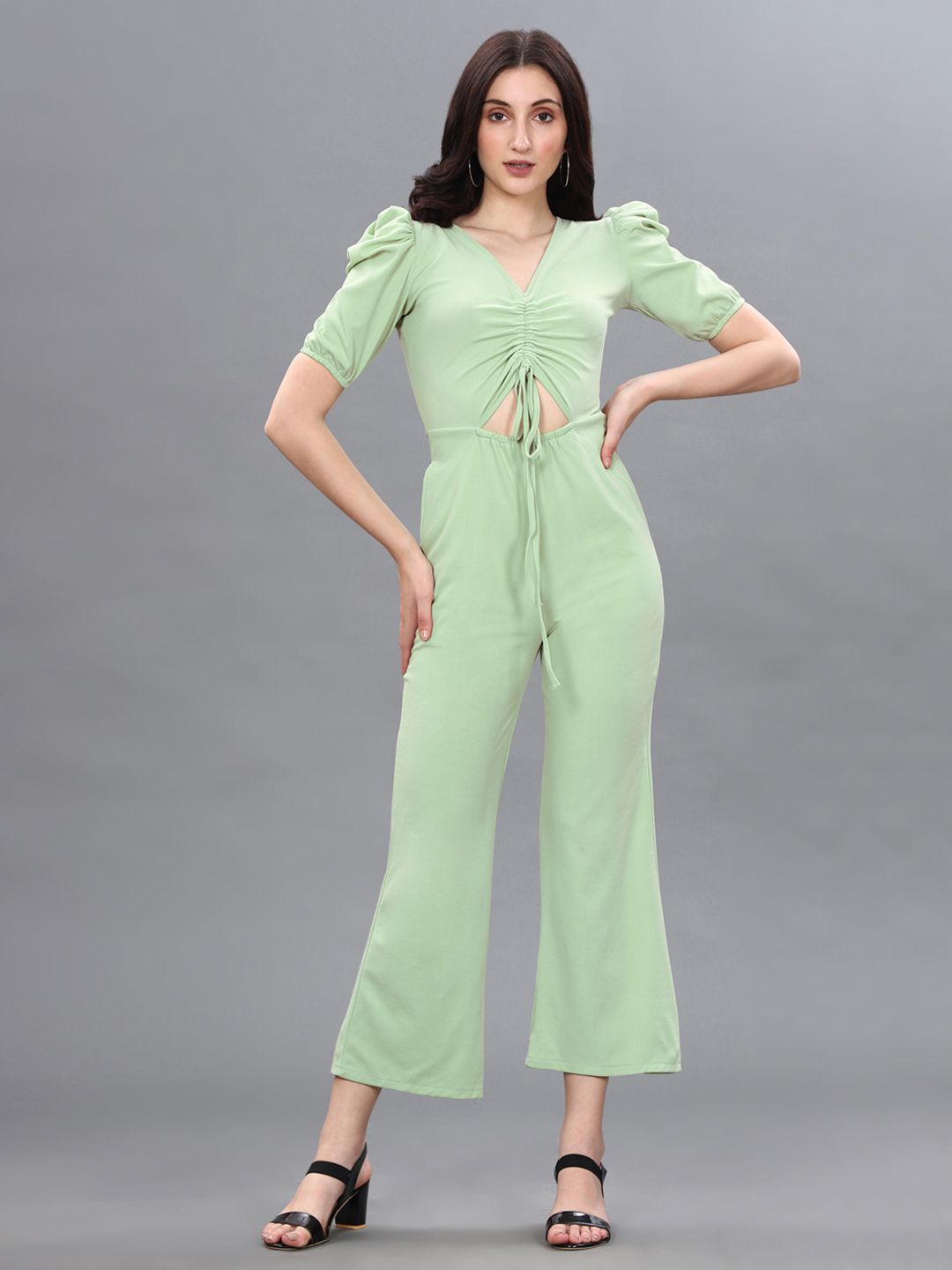 Selvia Green Basic Jumpsuit Price in India