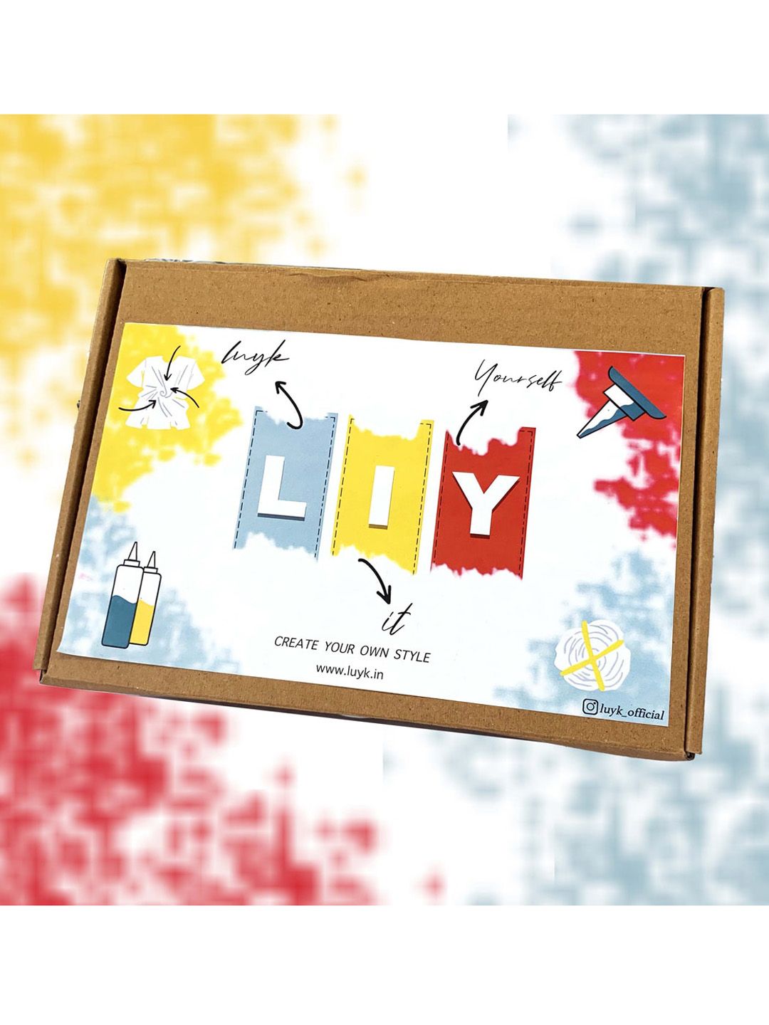 luyk Kids Tie & Dye DIY T-shirt Kit