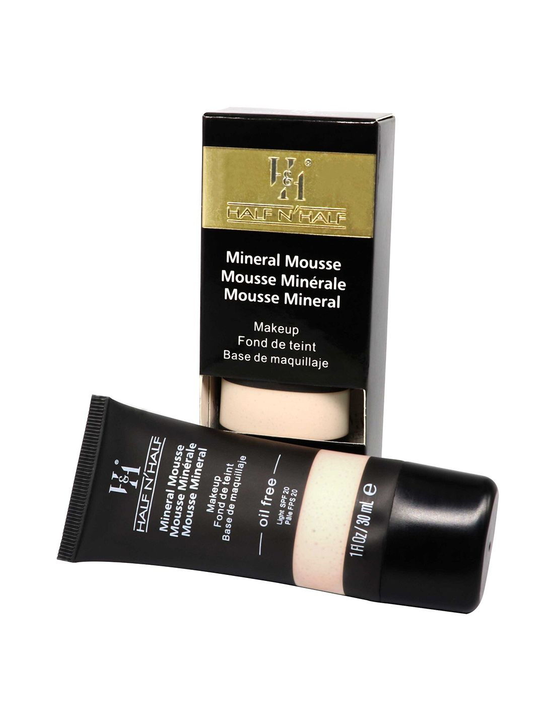 Half N Half Mineral Mousse Oil Free Foundation Light SPF-20 Price in India