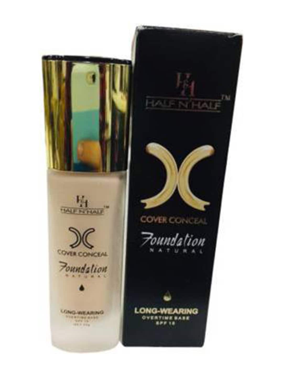 Half N Half SPF 15 Natural Longwearing Overtime Base Cover Concealer Foundation Price in India