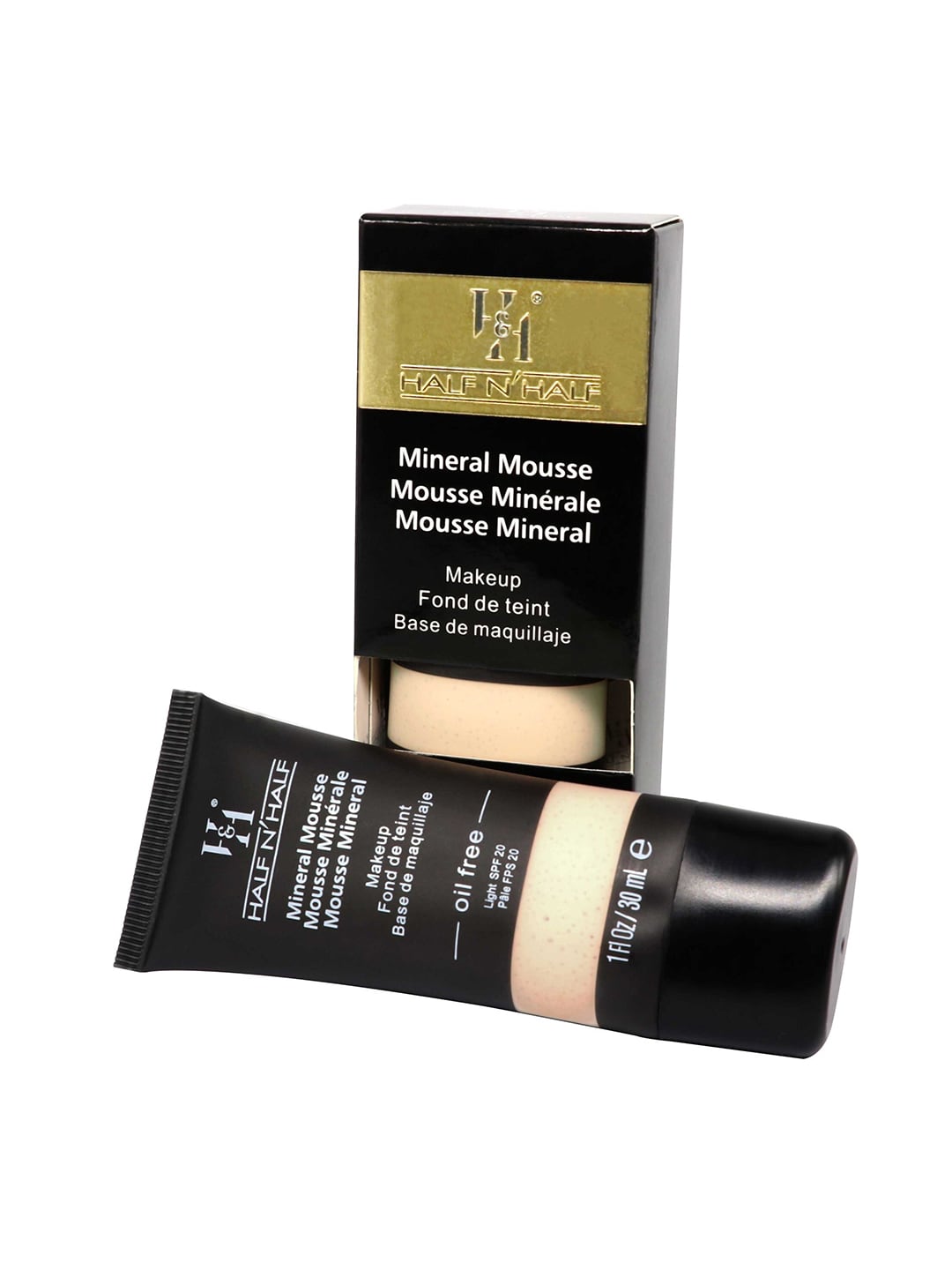 Half N Half Mineral Mousse Oil Free Foundation with SPF 20 - Light 30ml Price in India
