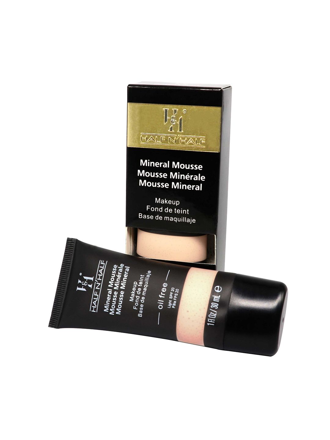 Half N Half Mineral Mousse Oil Free Foundation Light SPF-20 - Ivory Price in India