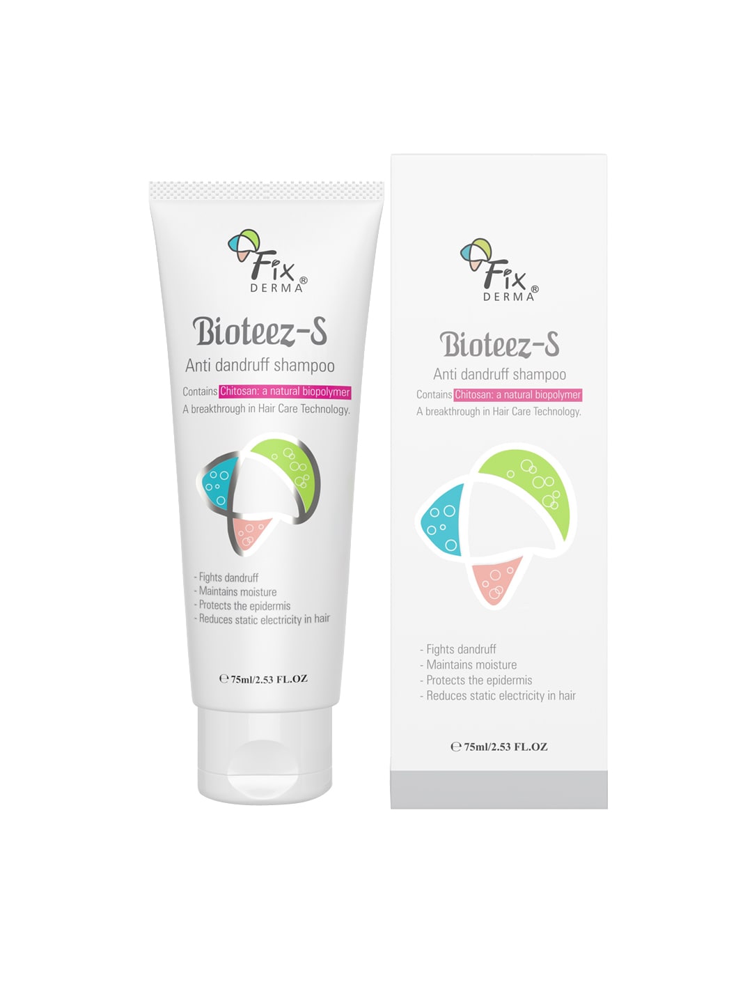 FIXDERMA Bioteez-S Anti Dandruff Shampoo with Chitosan 75 ml Price in India