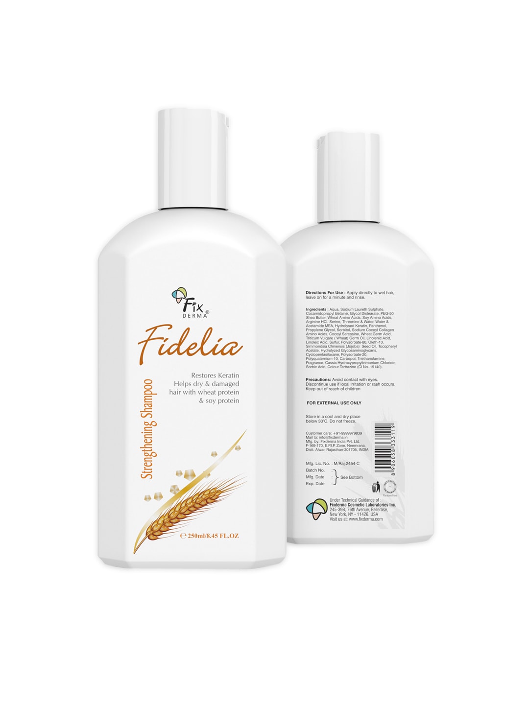 FIXDERMA Fidelia Strengthening Shampoo 250 ml Price in India