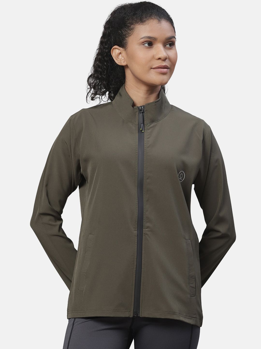 Chkokko Women Olive Green Lightweight Outdoor Sporty Jacket Price in India
