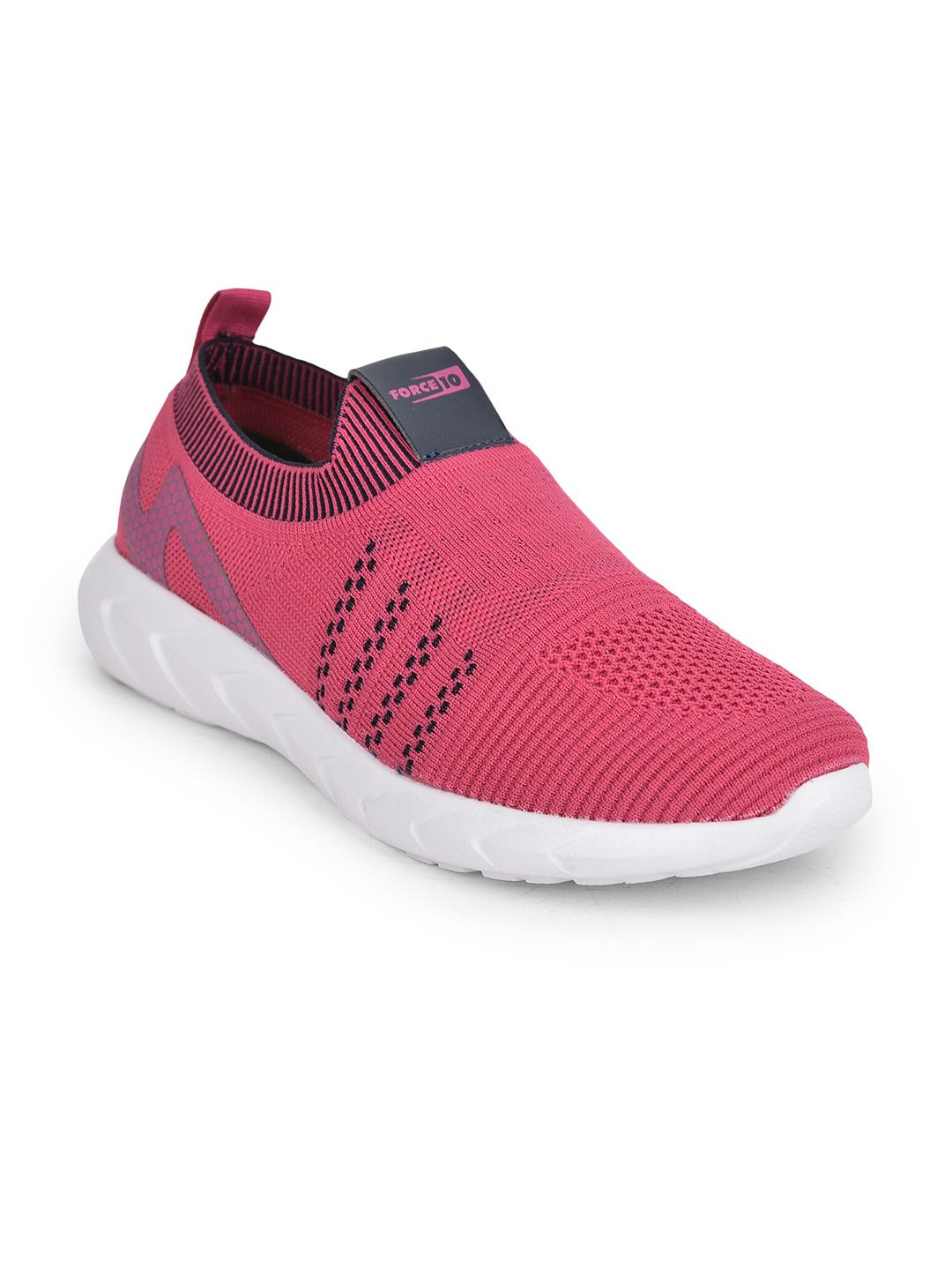 Liberty Women Pink Mesh Walking Non-Marking Shoes Price in India