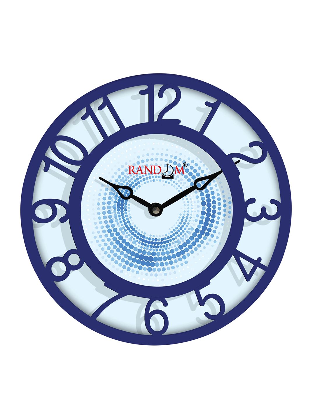 RANDOM Blue Printed Contemporary 20 cm Table Cum Wall Analogue Clock Price in India