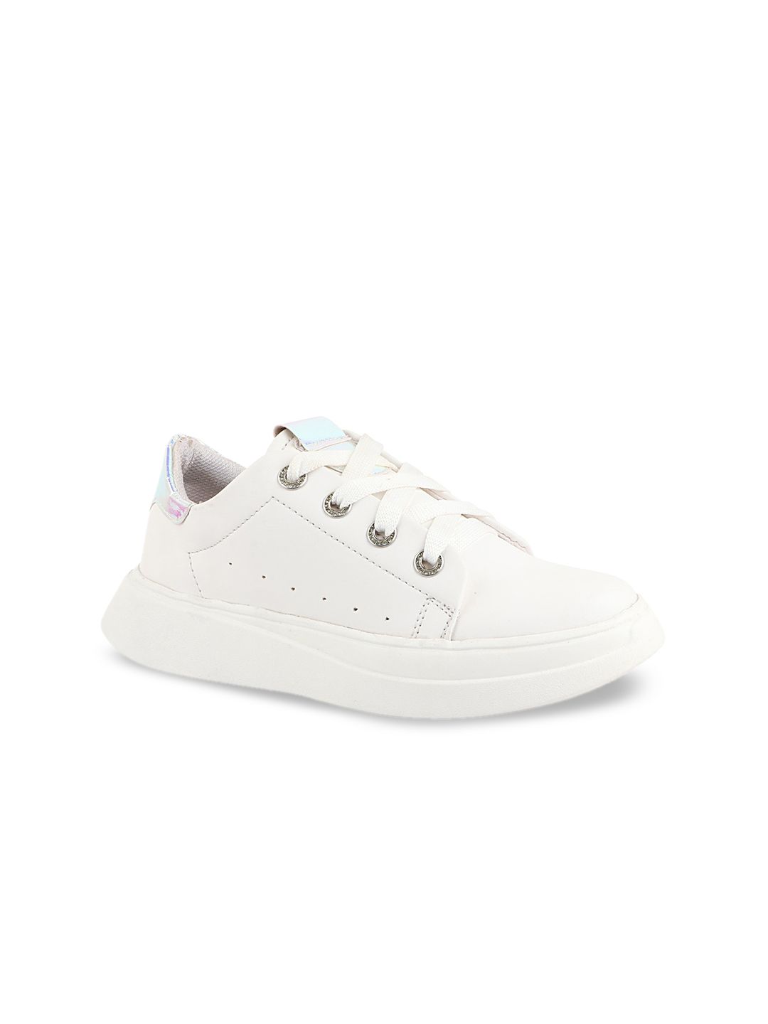 Shoetopia Women White Solid Sneakers Price in India