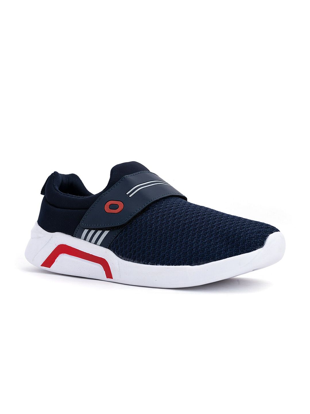Khadims Men Navy Blue & White Running Shoes