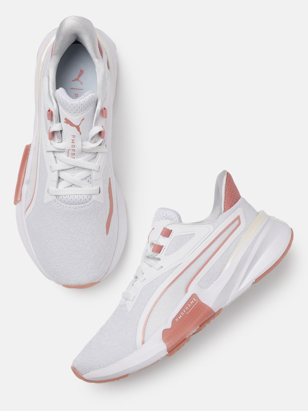 Puma Women White Textile Training or Gym Shoes Price in India