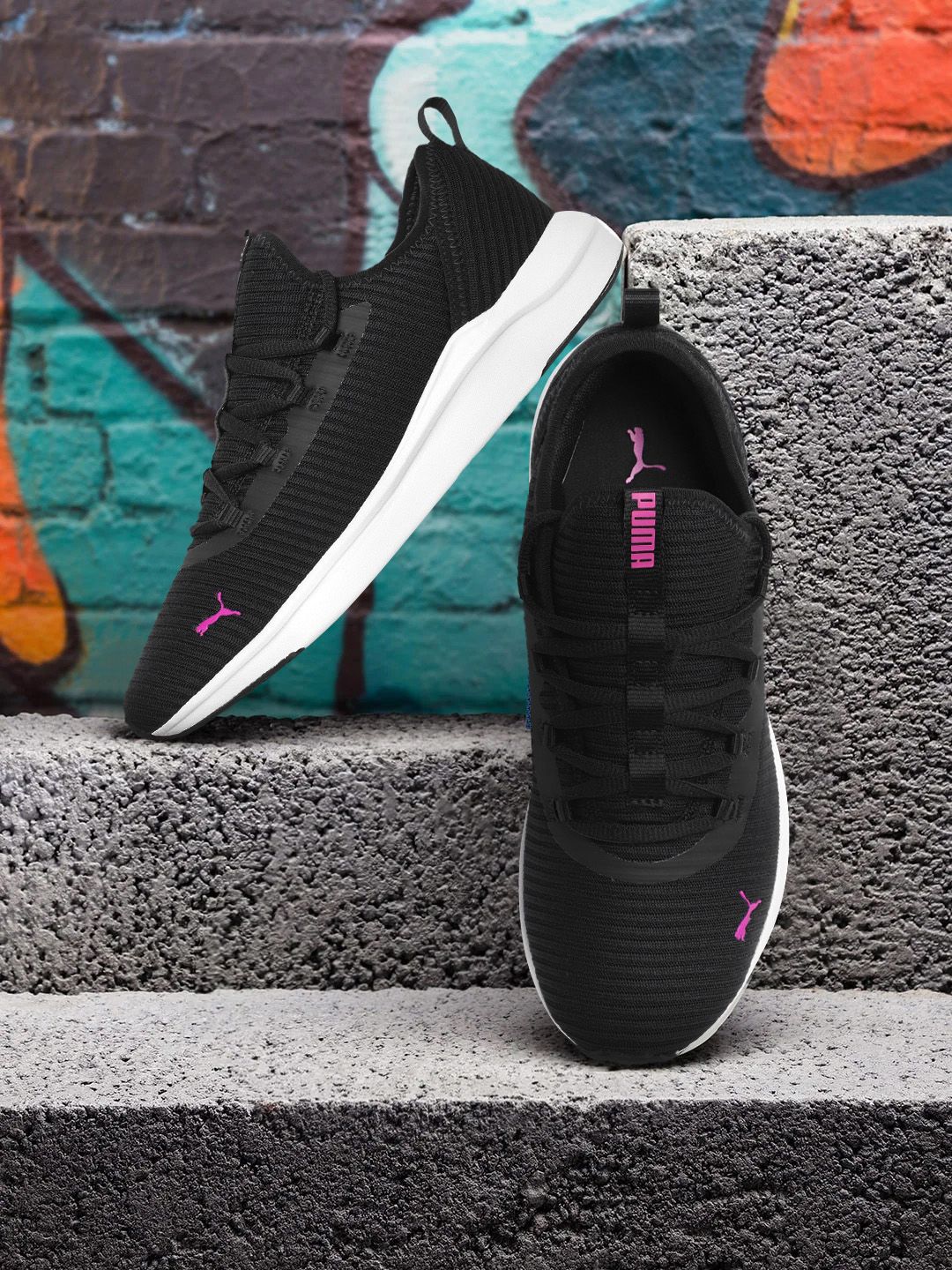 Puma Women Black Softride Finesse Sport Running Shoes Price in India