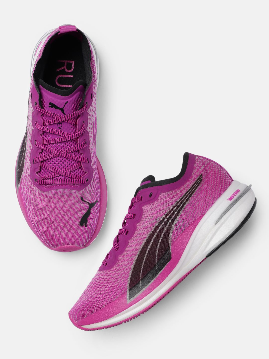 Puma Women Purple Deviate Nitro Running Shoes Price in India