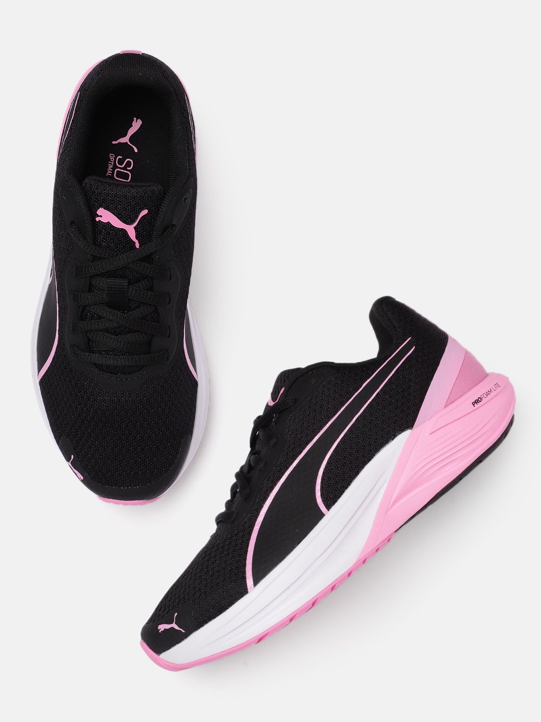 Puma Women Black Textile Running Shoes Price in India