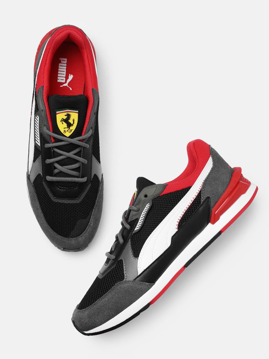 PUMA Motorsport Unisex Black Ferrari Low Racer Sneakers Price in India