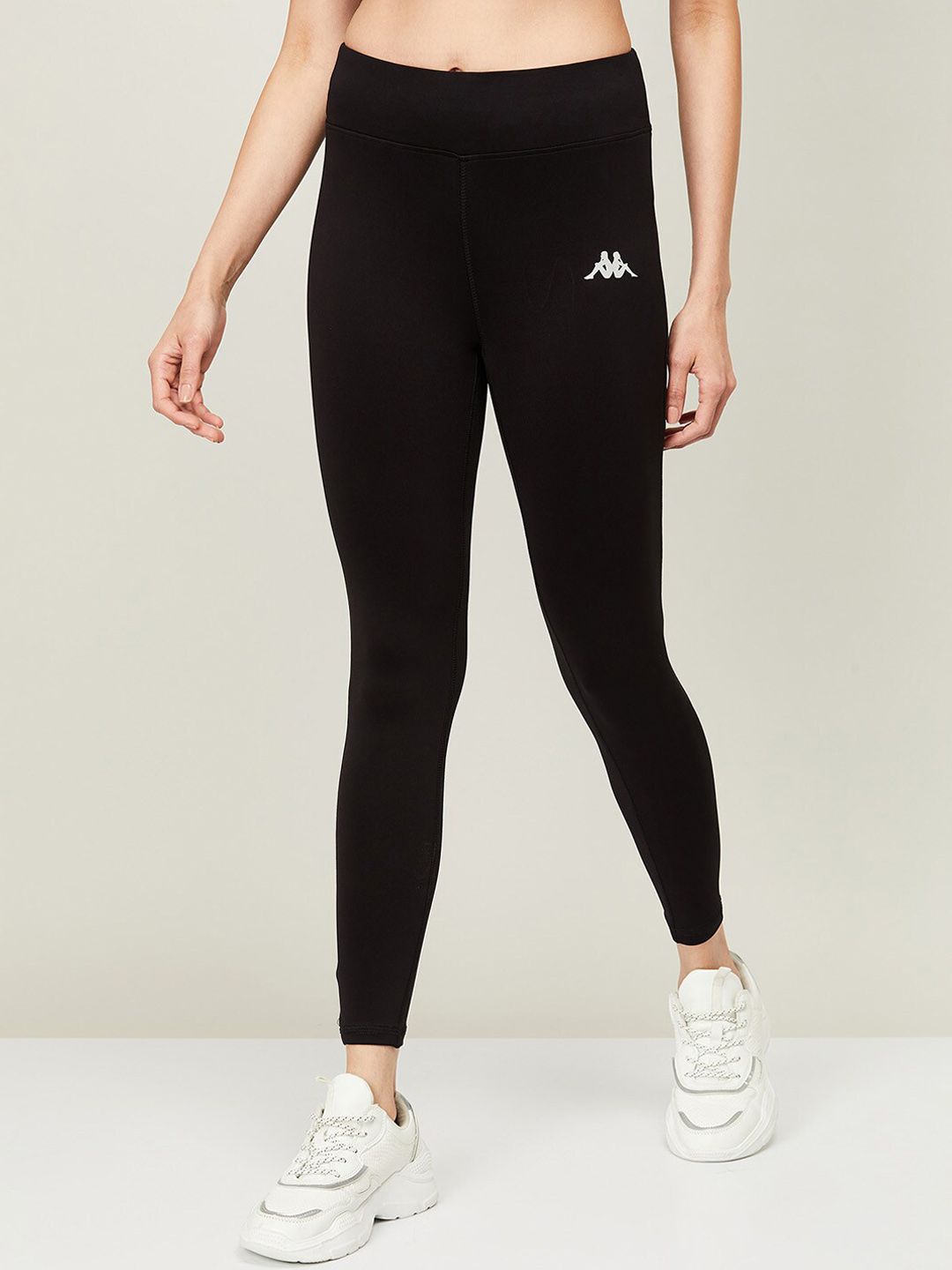 Kappa Women Black Skinny Fit Tights Price in India