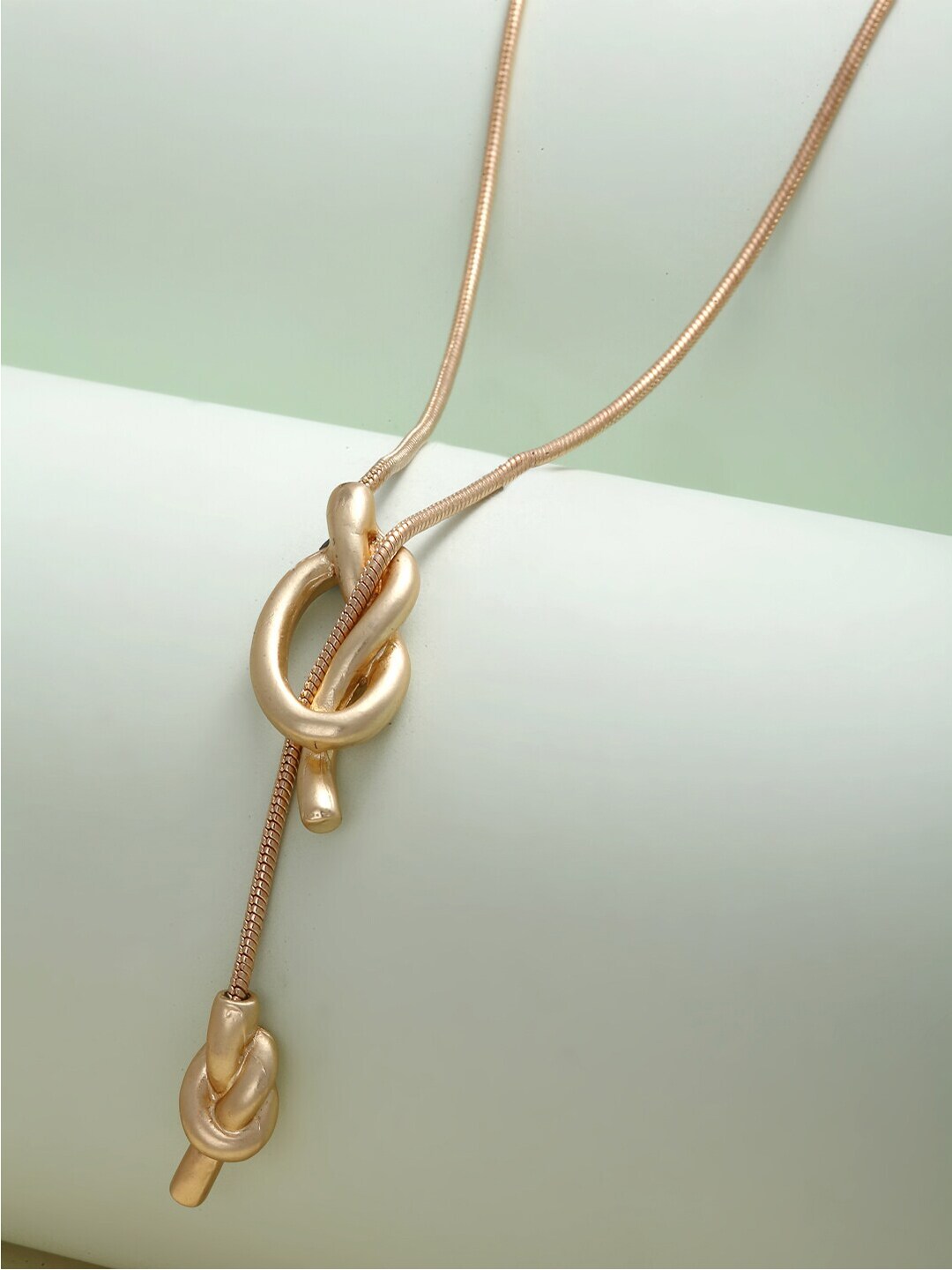Ferosh Gold-Toned Haiba Knot Necklace Price in India