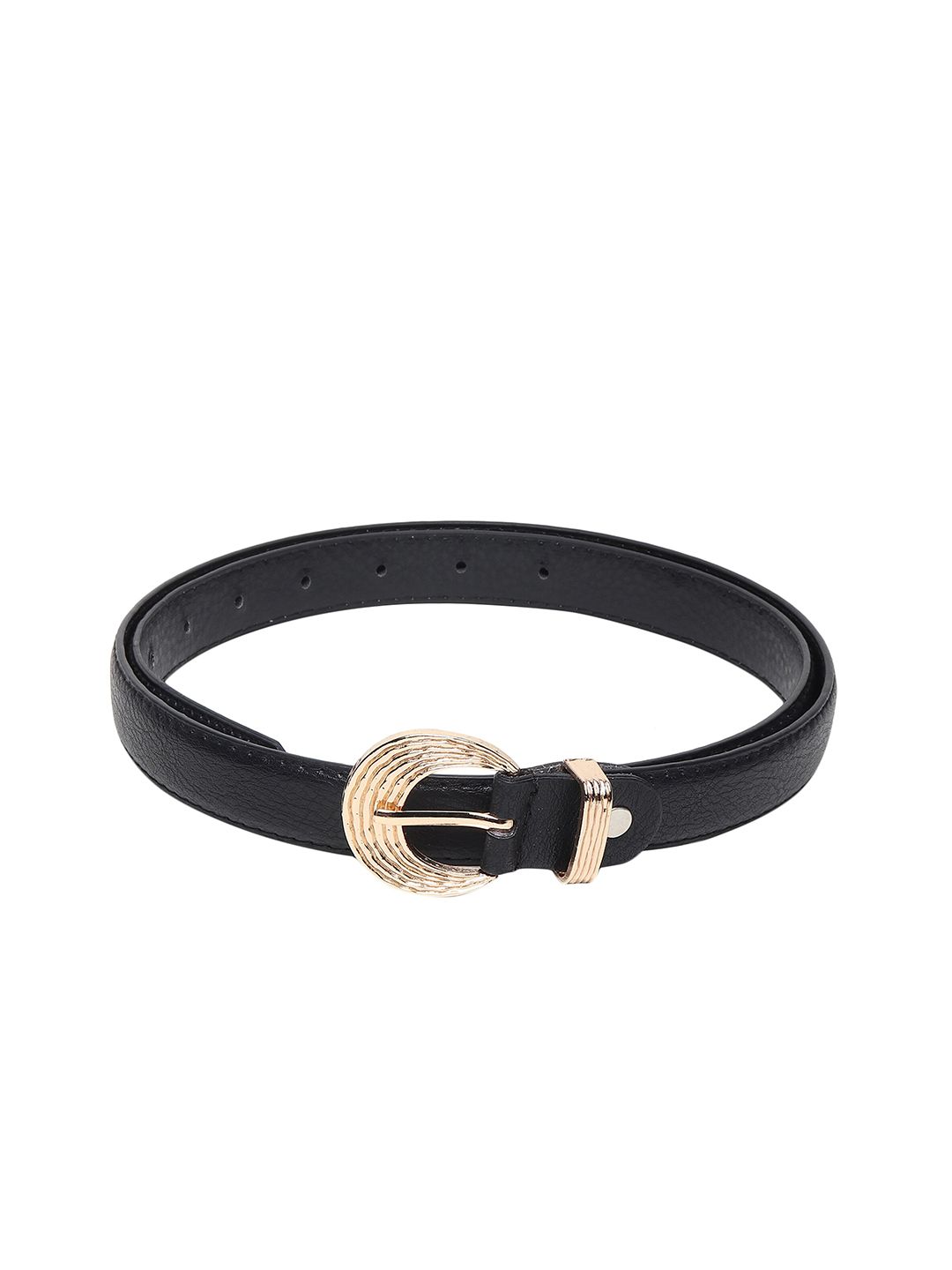 Swiss Design Women Black PU Belt Price in India