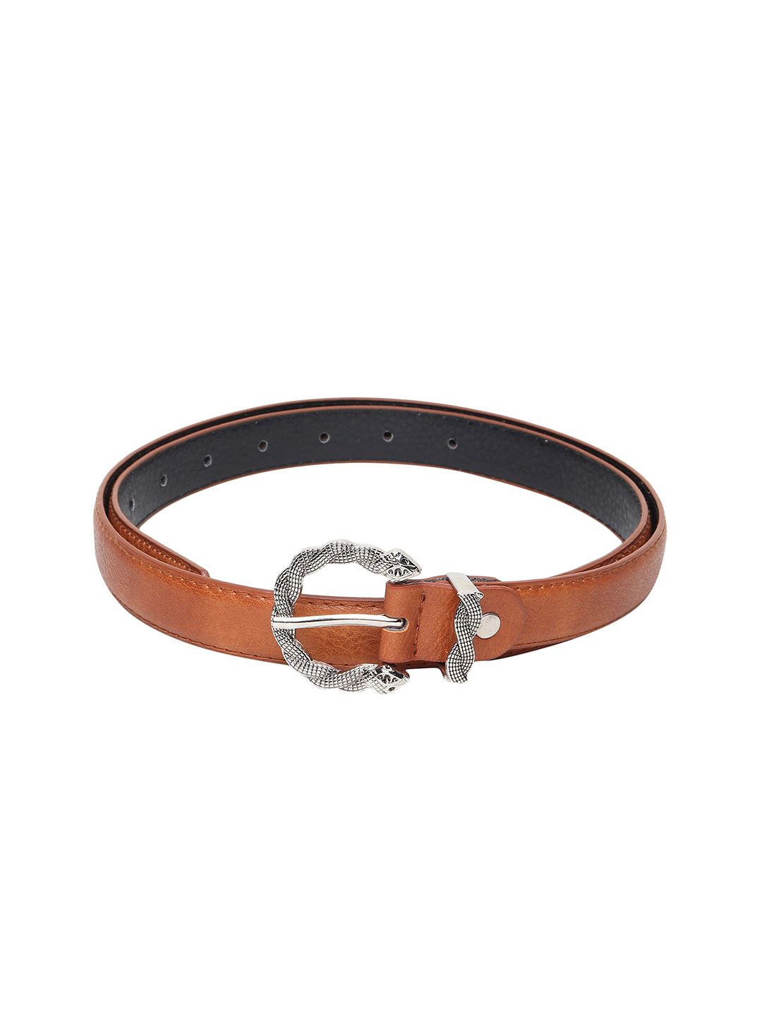 Swiss Design Women Tan PU Belt Price in India