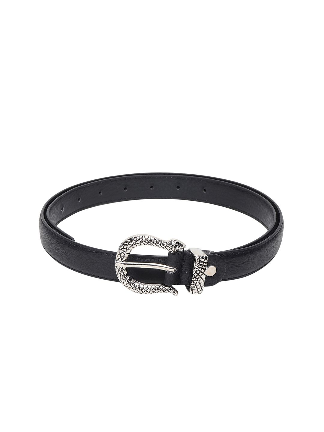 Swiss Design Women Black PU Belt Price in India