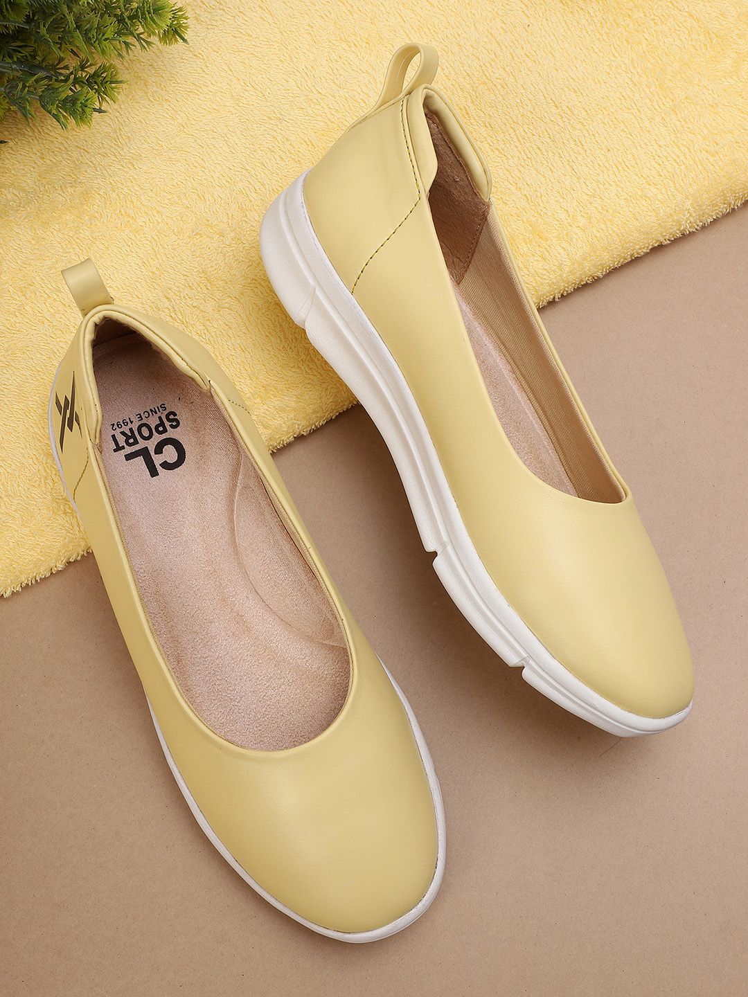 Carlton London sports Women Yellow Ballerinas Flats Price in India