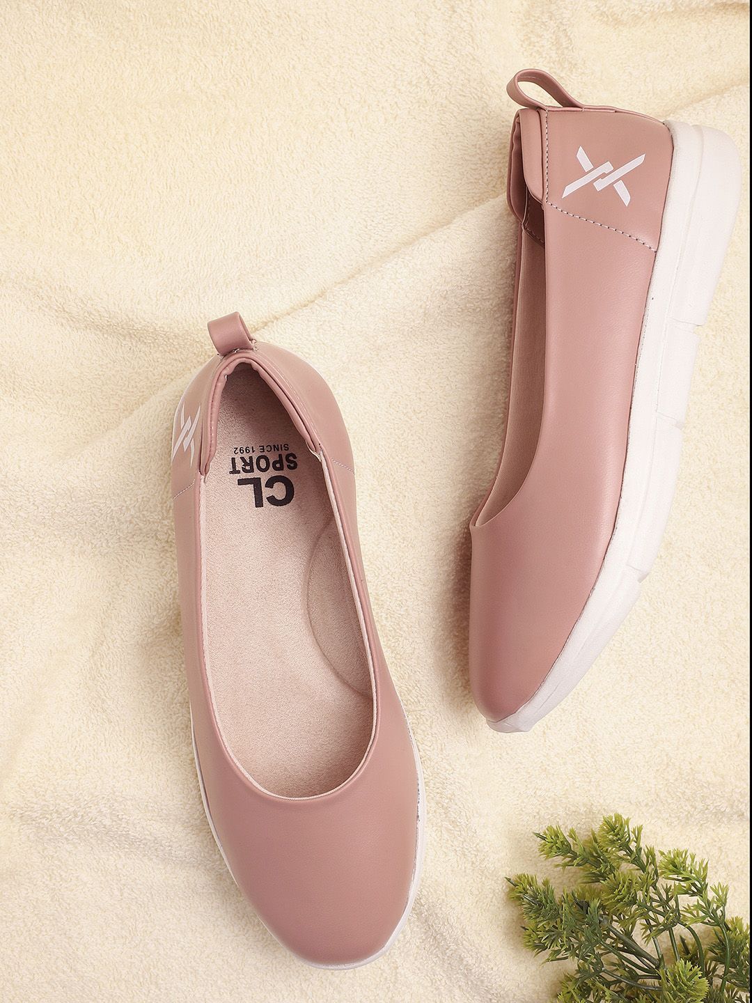 Carlton London sports Women Pink Solid Ballerinas Flats Price in India