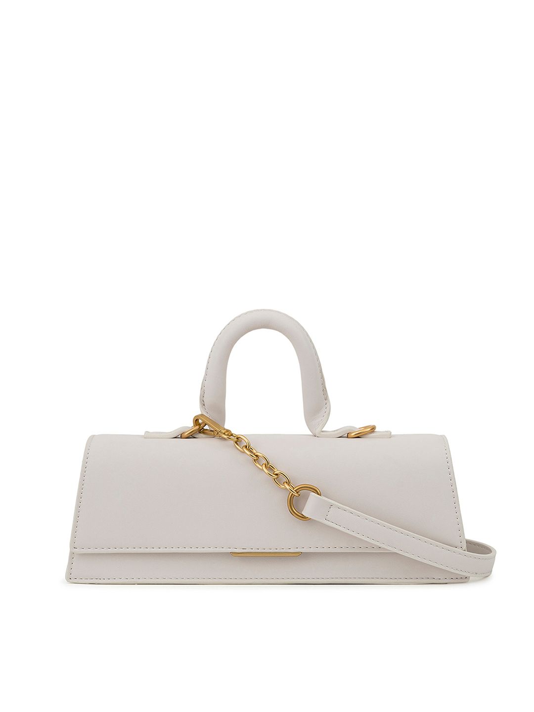 MIRAGGIO White Structured Handheld Bag Price in India