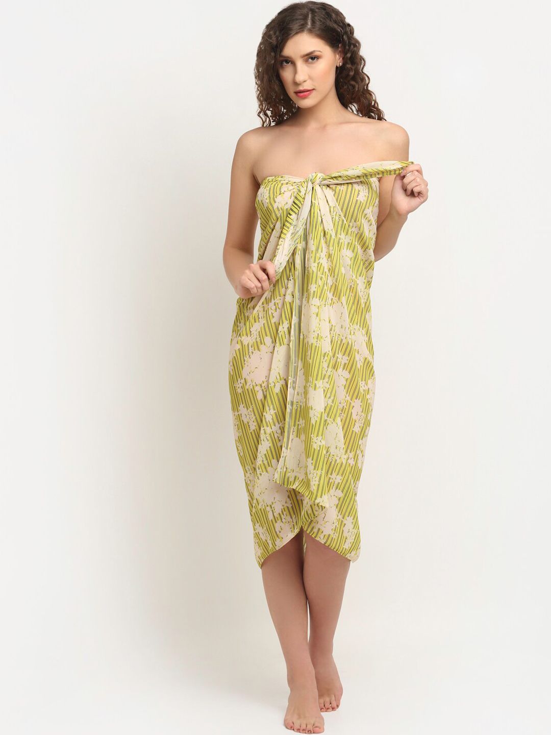 EROTISSCH Women Green Floral Printed Sarong Price in India