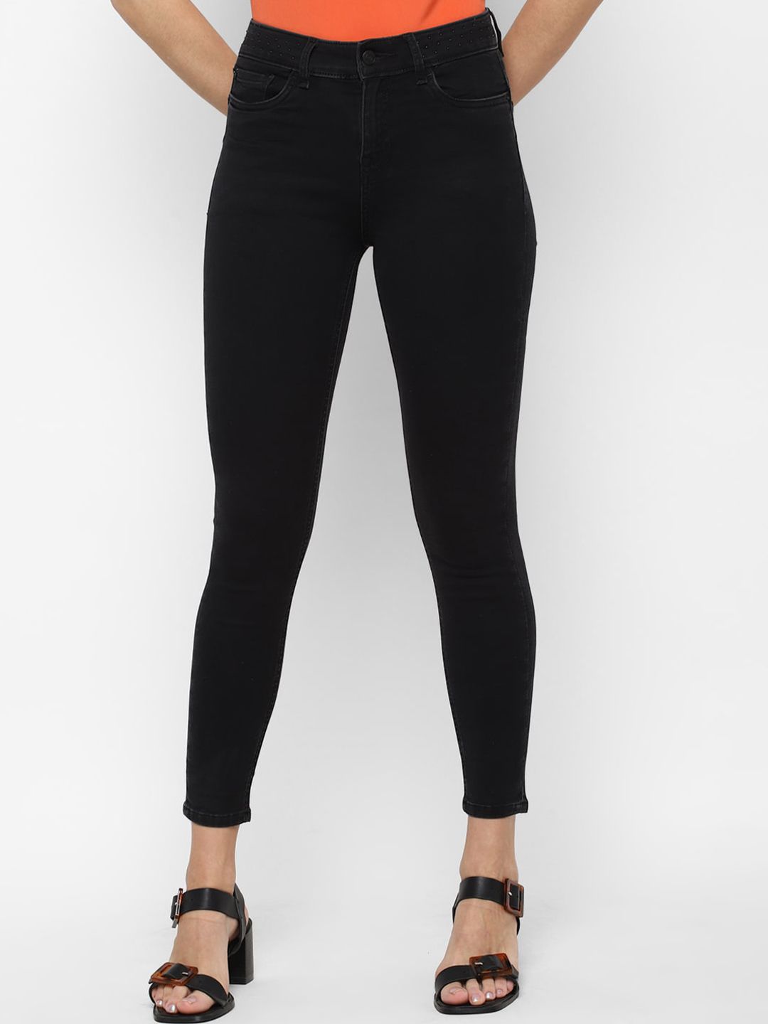 Allen Solly Woman Women Black Skinny Fit Jeans Price in India