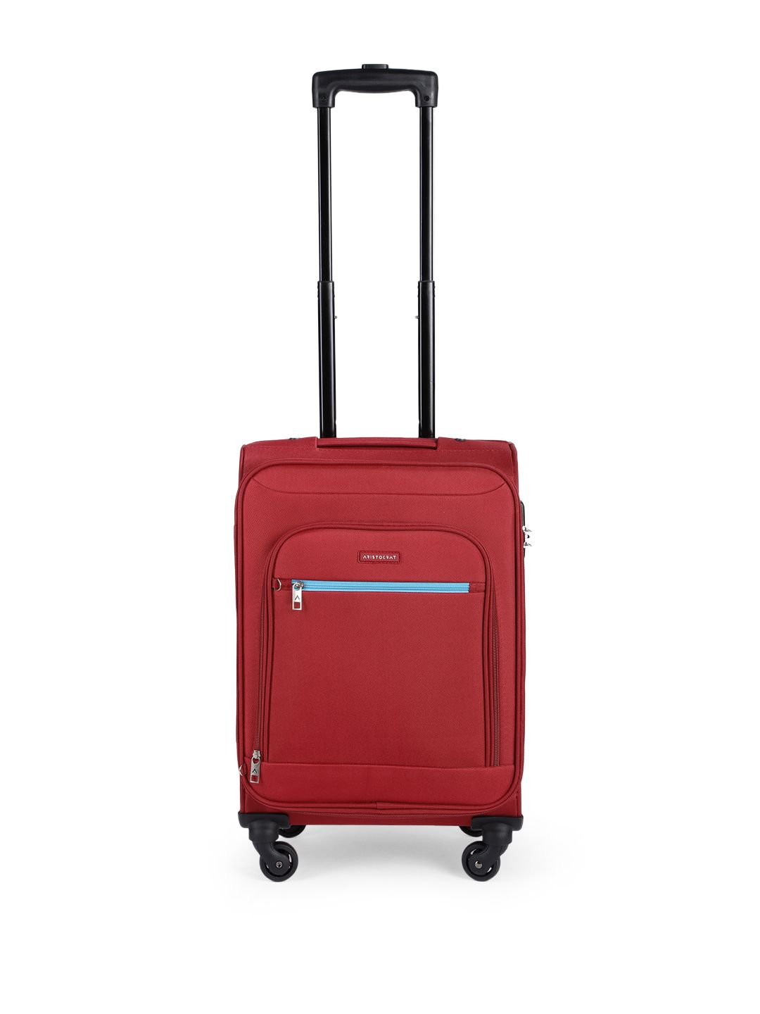 Aristocrat Bright Red Solid Nile Exp Strolly 54 Cabin Trolley Suitcase Price in India
