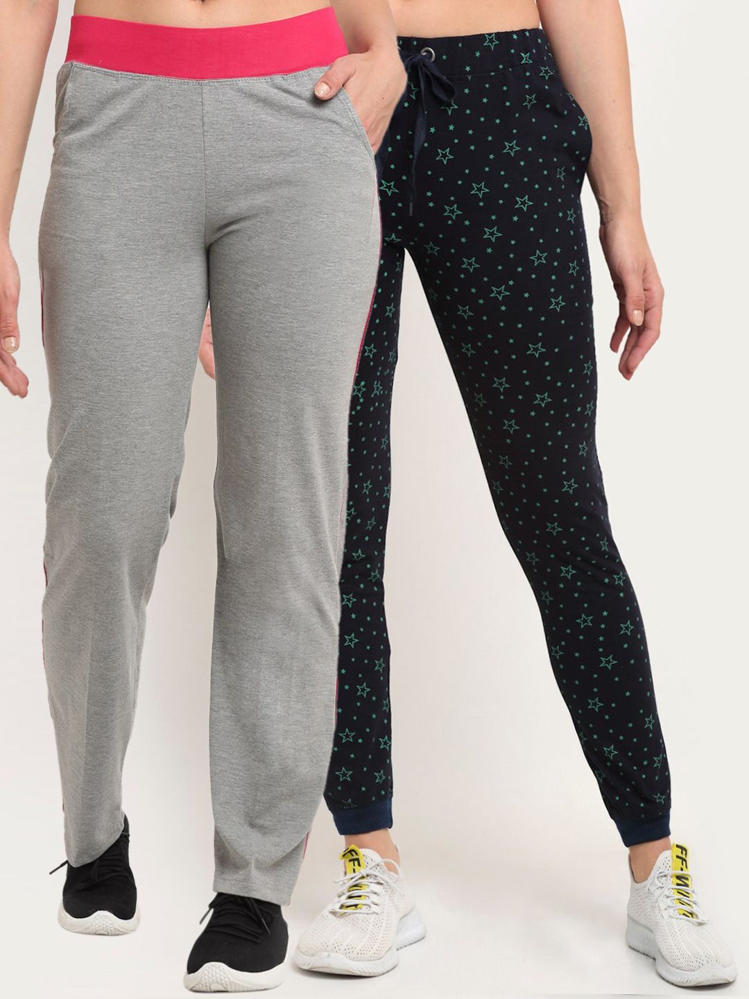 VIMAL JONNEY Women Pack Of 2 Track Pants Price in India