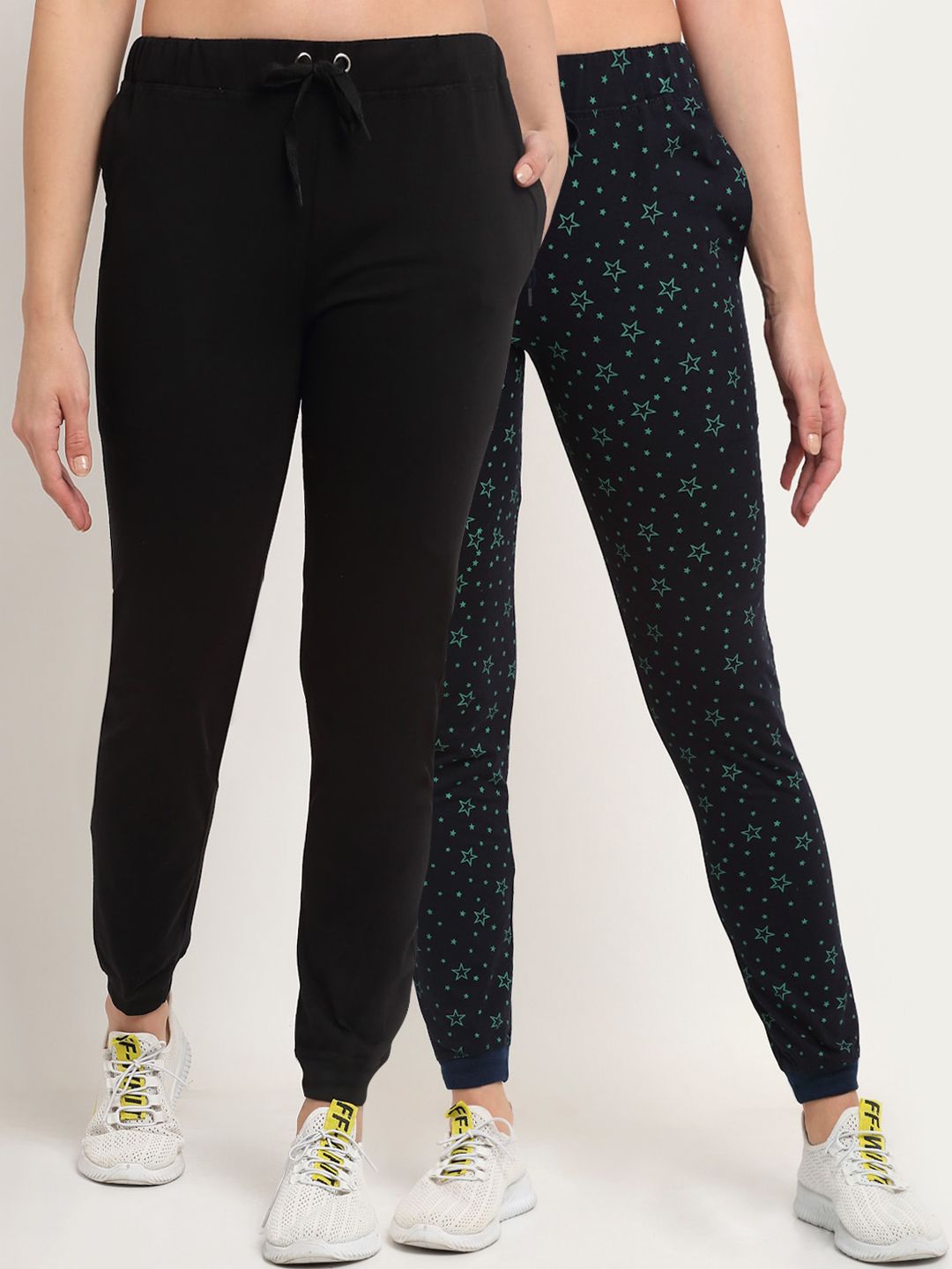 VIMAL JONNEY Women Pack of 2 Regular Joggers Price in India