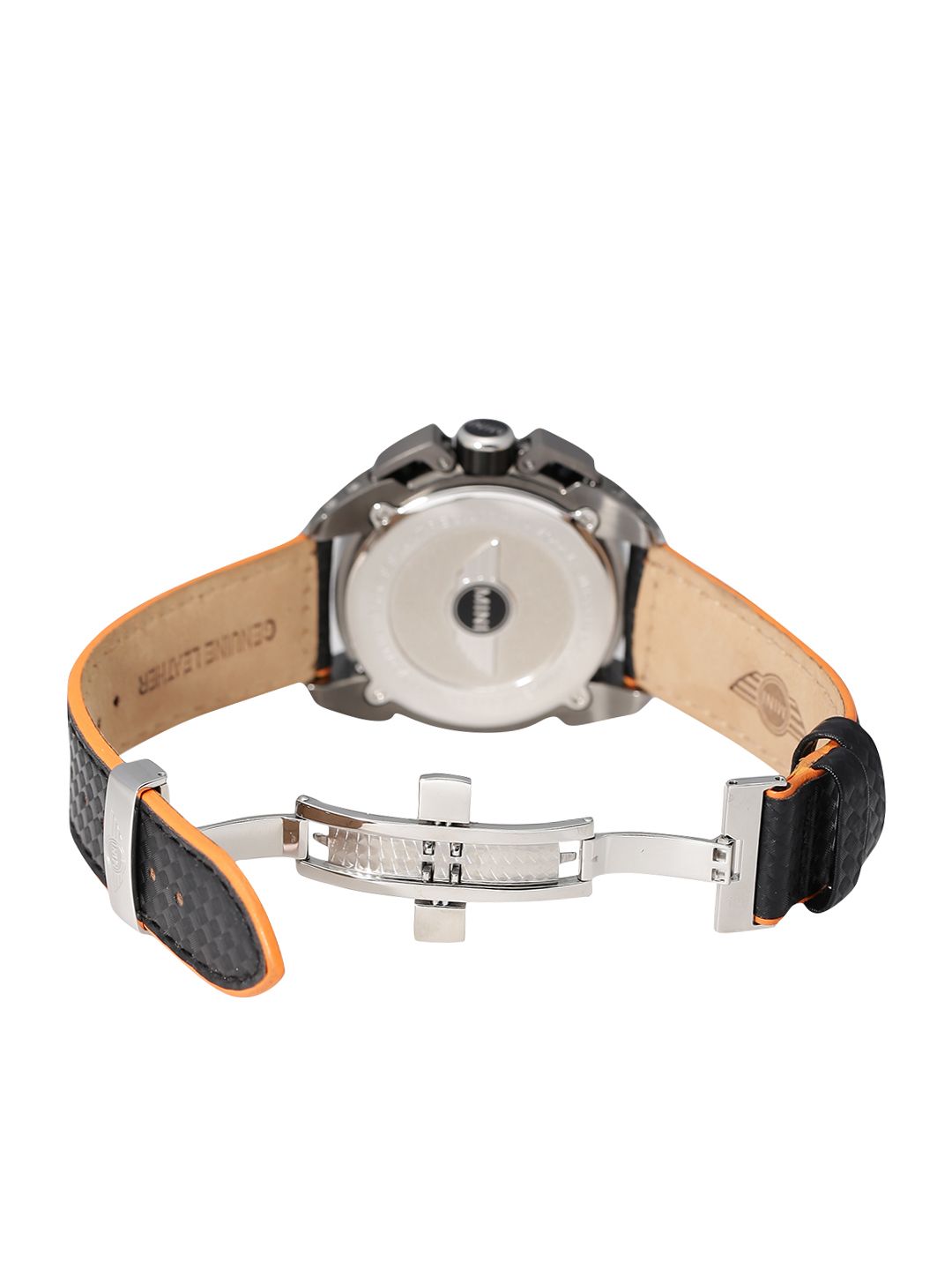 Buy MINI Men Orange & Black Chronograph Dial Watch MINI24
