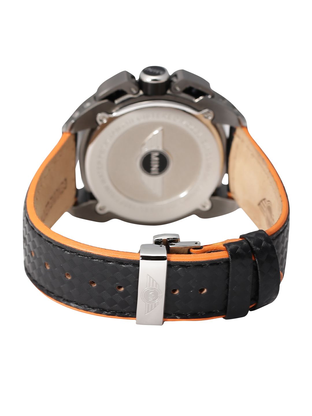 Buy MINI Men Orange & Black Chronograph Dial Watch MINI24