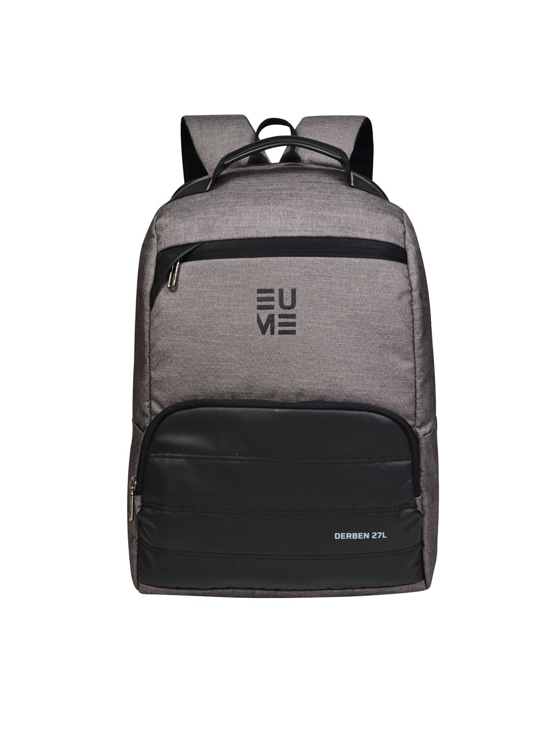 EUME Unisex Brown & Black Backpack Price in India