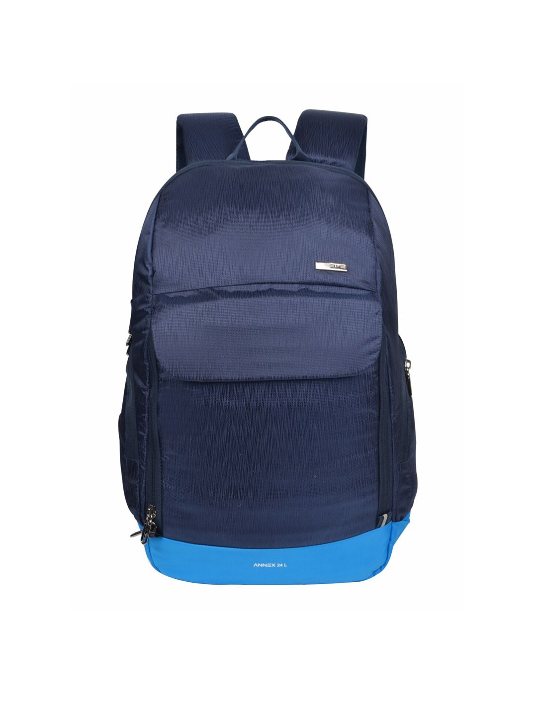 EUME Unisex Navy Blue & Blue Backpack Price in India